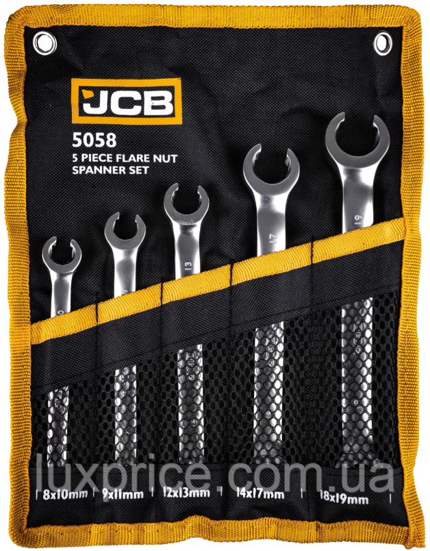 Набір розрізних ключів в чохлі 5 од. JCB Tools JCB-5058P (JCB-5058) Luxprice