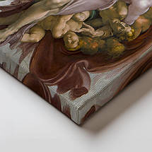 Картина на полотні "Мікеланджело, Створення Адама, Michelangelo, Creation of Adam", 60×120см, фото 4