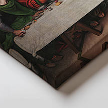 Картина на полотні "Леонардо да Вінчі, Тайна вечеря, Leonardo da Vinci, The Last Supper", 60×168см, фото 5