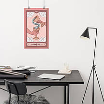 Плакат "Помірність, карта Таро, 14 - Temperance", 60×36см, фото 3