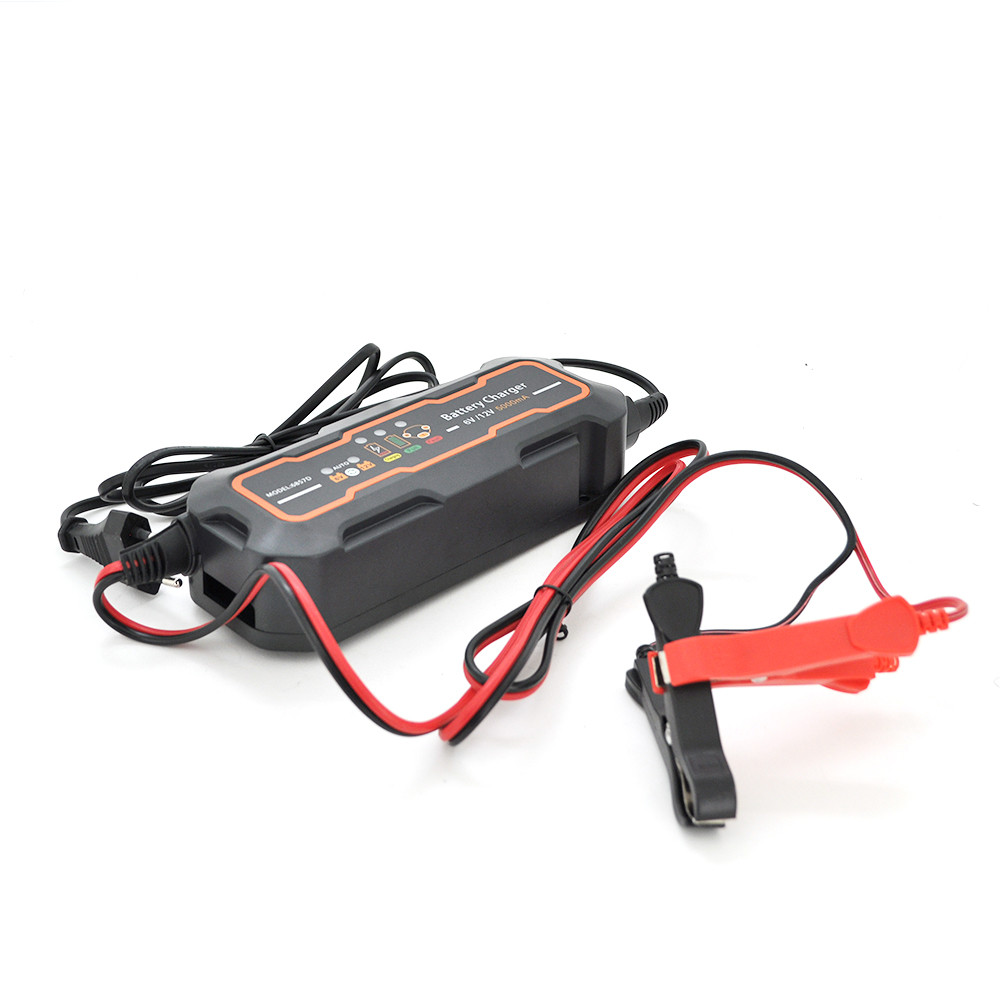 Автомобільне ЗУ BYGD 6V/12V,200-240V,0.9-5А,LED-індикація,клеми (AGM/GEL/Lead), фото 1