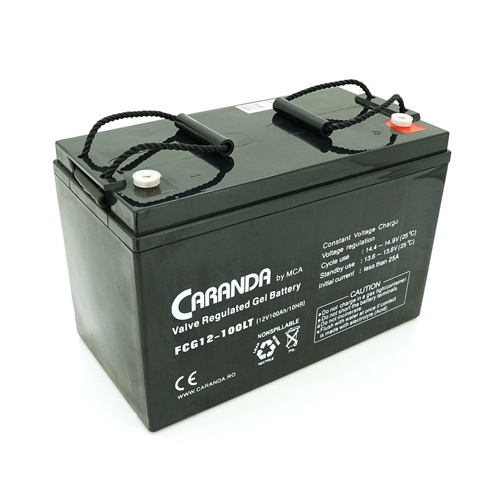 Акумуляторна батарея MCA FCG12-100LT GEL 12 V 100 Ah (331 x 174 x 214), 30,7 kg, фото 1