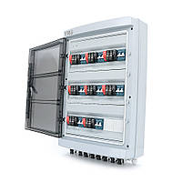 Комбінатор для сонячних систем YRPVB-8/8CB DC600V з блискавкозахистом (8 входів/8 виходів) (струм 32А 600В)