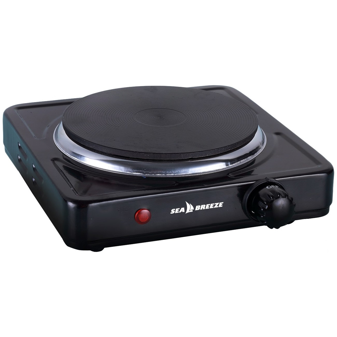 Настільна плита SeaBreeze SB-061 ( Чорний ) DS, фото 1
