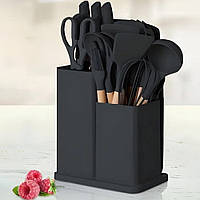 Набір кухонного приладдя, 19 предметів Kitchen Set, Чорний DS