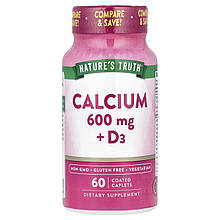Кальцій + вітамін D3, Calcium + D3, Nature's Truth, 60 каплет