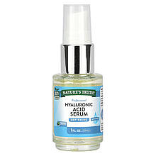 Сироватка для обличчя з гіалуроновою кислотою, Hyaluronic Acid Serum, Nature's Truth, без запаху, 30 мл