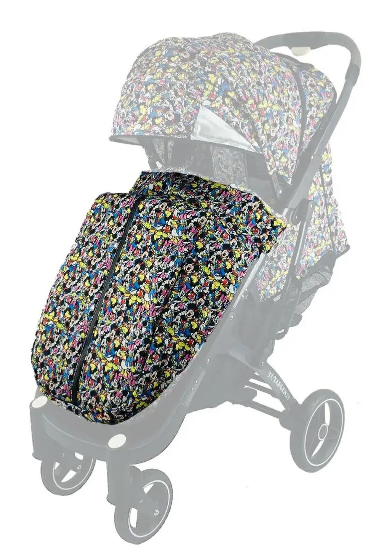 Чохол-утеплення на блискавці водовідштовхувальний для колясок yoya та аналогів накидка для ніжок Дісней Мікс 1000070, фото 1