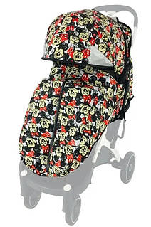 Чохол-утеплення водовідштовхувальний на блискавці для колясок yoya та аналогів накидка для ніжок Дісней Мінні 1000073