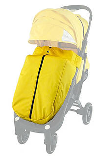 Чохол-утеплення водовідштовхувальний  на блискавці для колясок yoya та аналогів накидка для ніжок Жовтий 1000080