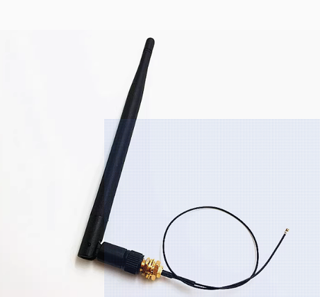 Антена Wi-Fi SMA зовнішня 4дБ кабель IPEX4 M.2 дводіапазонна, фото 1