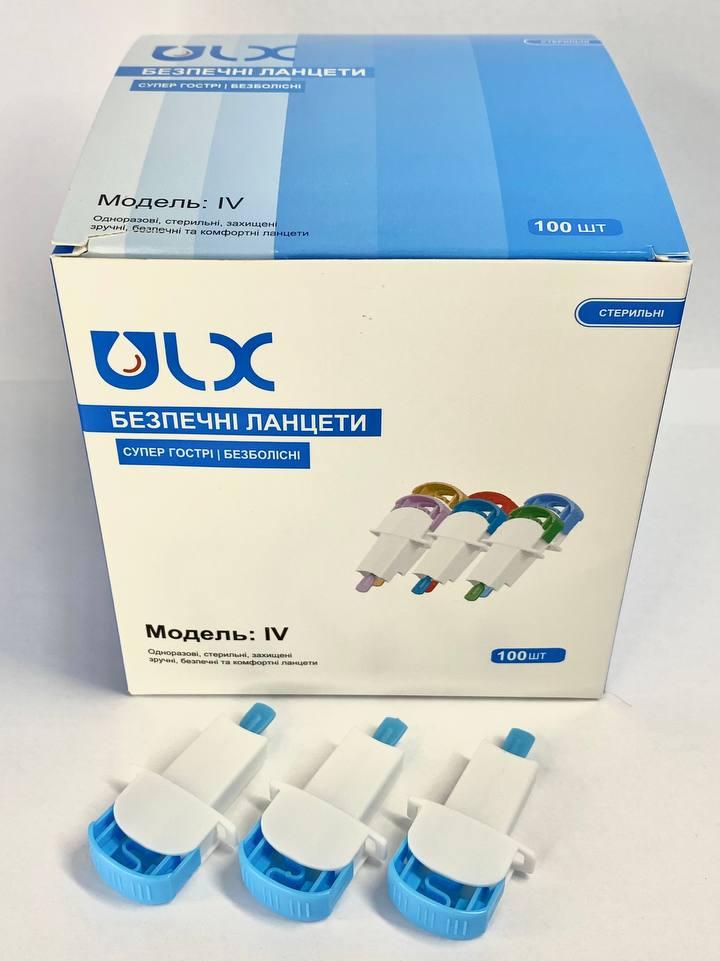 Автоматичні ланцети безпечні ULX™, Модель IV: Голка 21G | Глибина 1.8 мм | Середній потік крові (100 шт.), фото 1