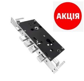 Замок на китайські двері квадратний ригель універсальний, фото 1