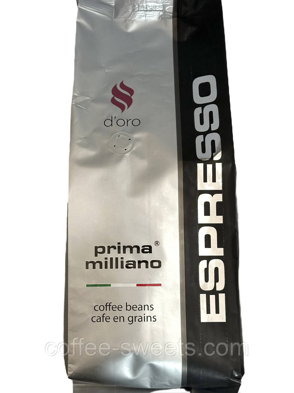 Кава в зернах Espresso Prima Milliano D`ORO 1кг (80/20)