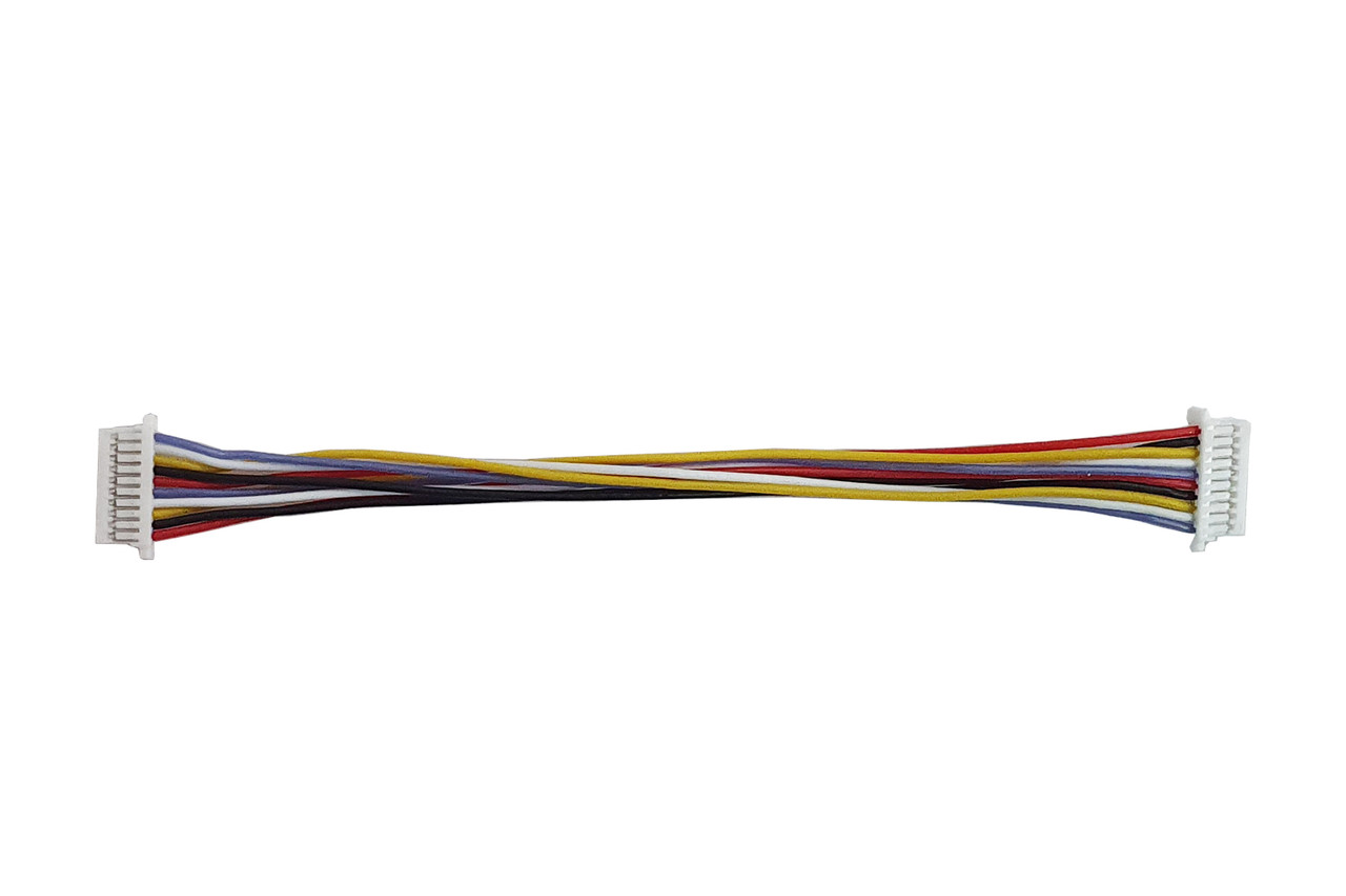 Кабель силіконовий Micro JST SH1.0 F 10pin 32AWG 100мм новий для електроніки та робототехніки (HM)