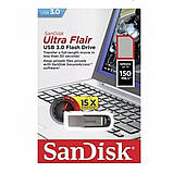 Флеш-накопичувач SanDisk USB 3.0 Ultra Flair 256Gb (SDCZ73-256G-G46), фото 3