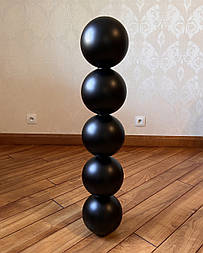 Меблеві ніжки і опори дерев'яні для столу кулі H.800 D.163 /  Високі Кулі -5.3