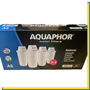 Картриджи для фильтра-кувшина Аквафор А5 комплект из 4 штук