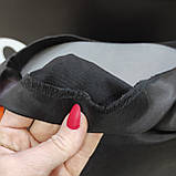 Спідниця Модниця атласна міді висока посадка 50 чорна, фото 3