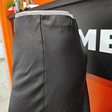 Спідниця Модниця атласна міді висока посадка 50 чорна, фото 6