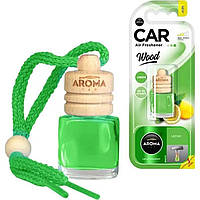 Автомобільний освіжувач повітря 6 мл  AROMA CAR Wood Lemon