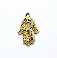 Підвіски металеві Finding Кулон долоня рука хамса Антична бронза 23 мм x 15 мм
