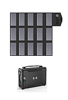 Повербанк для ноутбука, дронів ETUPOWER GP50 96000mah, PD 60W, порт 12V із сонячною панеллю 100W