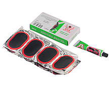 Аптечка для ремонату камер і шин (клей 20 мл і латки 12 шт. d70х50мм)