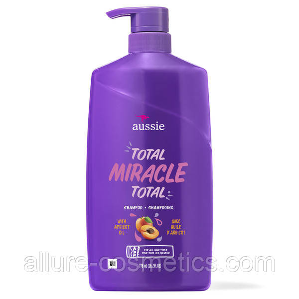Шампунь Aussie Total Miracle Moist Shampoo with Apricot oil 778мл