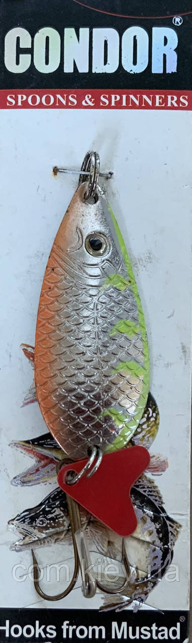 Блешня коливальна (колебалка / коливалка ) Condor Lady 18 г / 63 мм хром, фото 1