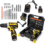 Акумуляторний шуруповерт DeWalt DCF680Z2FA 12V 2АН Деволт з набором інструментів, фото 11