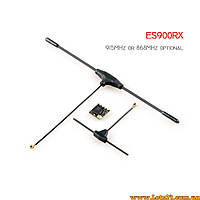 FPV приймач Happymodel ES900RX ELRS 915MHz для фпв дронів квадрокоптерів 2 антени телеметрія ESP8285 TCXO два роз'єми IPEX1
