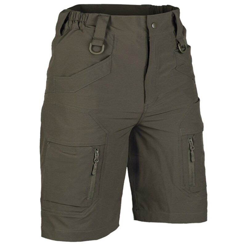 Тактичні шорти ELASTIC ASSAULT олива mil-tec RANGER розмір 2XL (11404812)
