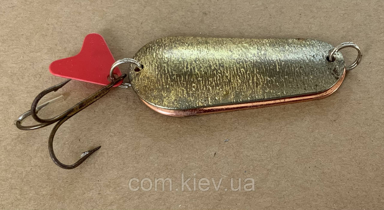 Блешня коливальна (коливалка) 24 г / 65 мм Condor Twin золото / мідь, фото 1