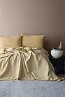 Комплект постільної білизни з вафельним пледом Issimo Ranforse 220 х 240 см Summerpunch Beige колір бежевий