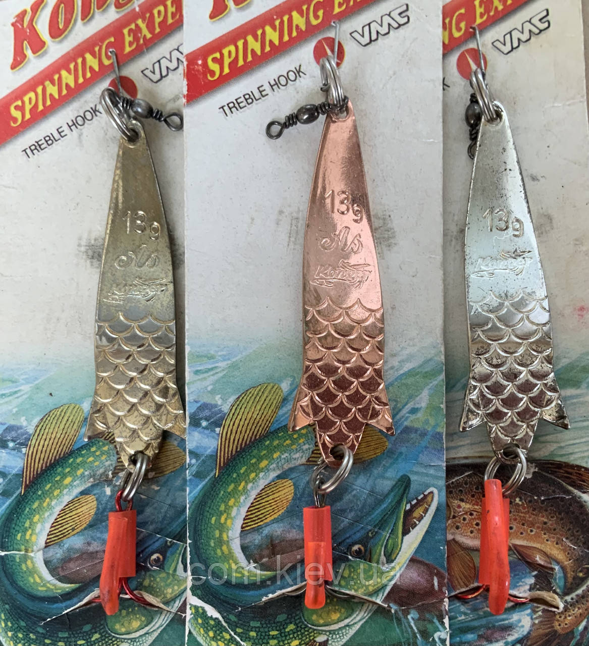 Блешня коливальна (колебалка / коливалка ) Konger As 13 г / 70 мм хром, фото 1