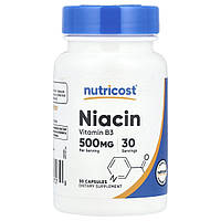 Nutricost, ніацин, 500 мг, 30 капсул