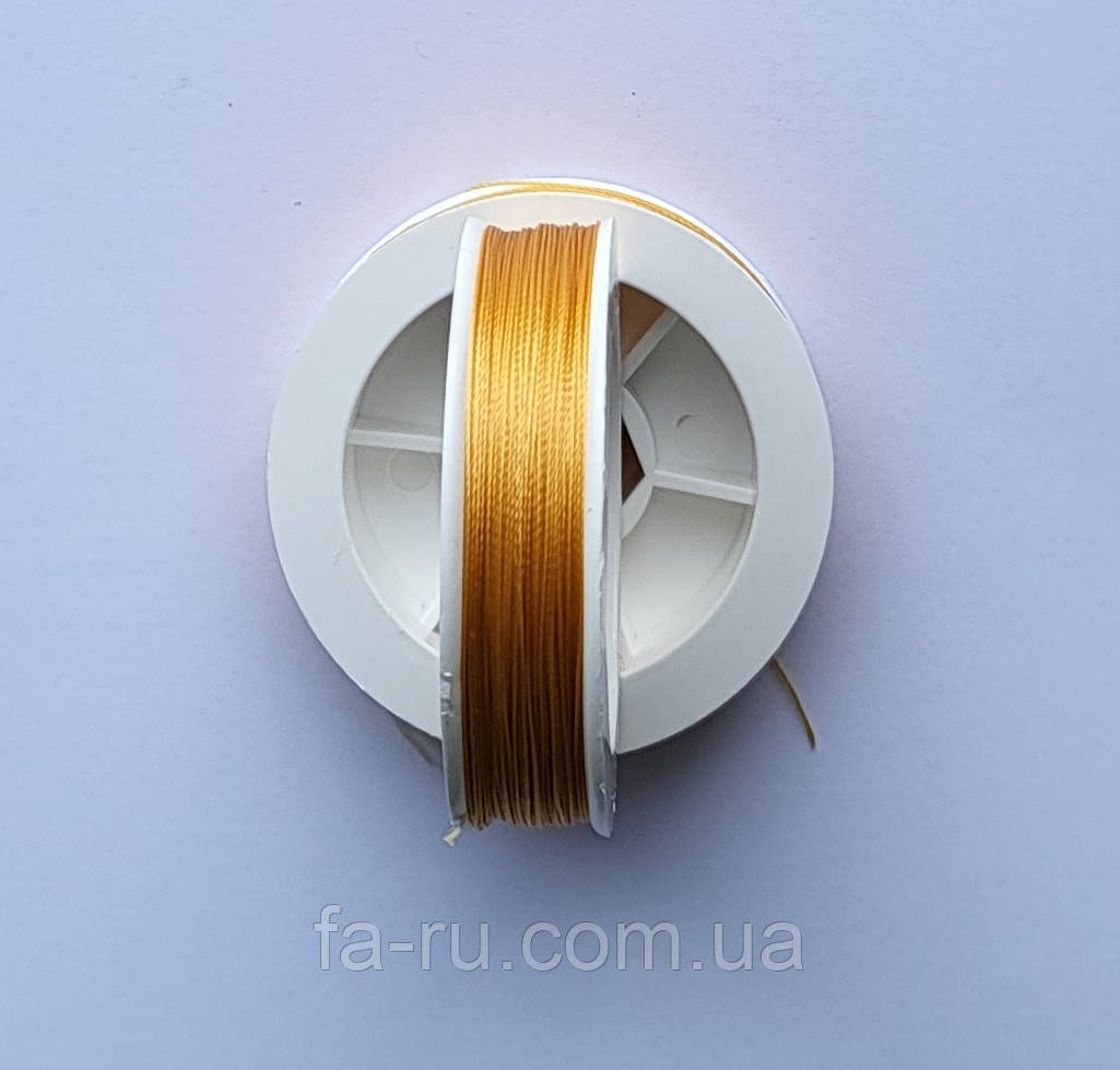 Нитка для бісеру TYTAN 60 No61071 жовтий шафран 60 м, фото 1