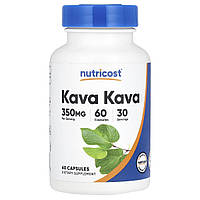 Nutricost, кава, кава, 350 мг, 60 капсул (175 мг в 1 капсулі)