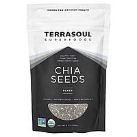 Terrasoul Superfoods, насіння чіа, чорне, 226 г (8 унцій)