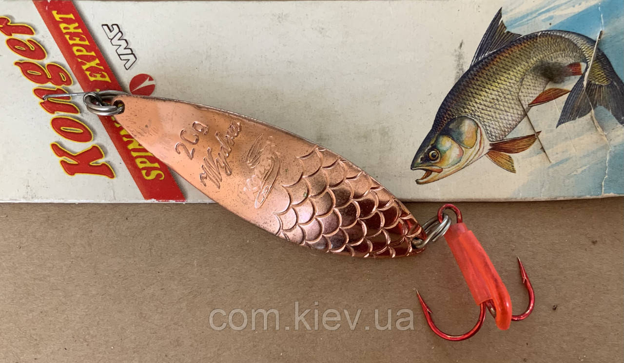 Блешня коливальна (колебалка / коливалка ) Konger Wydra 20 г / 77 мм хром, фото 1