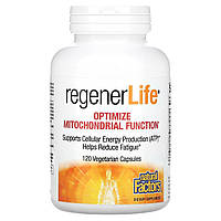 Natural Factors, RegenerLife, Оптимізація роботи мітохондрій, 120 вегетаріанських капсул