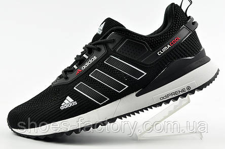 Кросівки чоловічі Adidas чорні Адідас сітка, фото 1