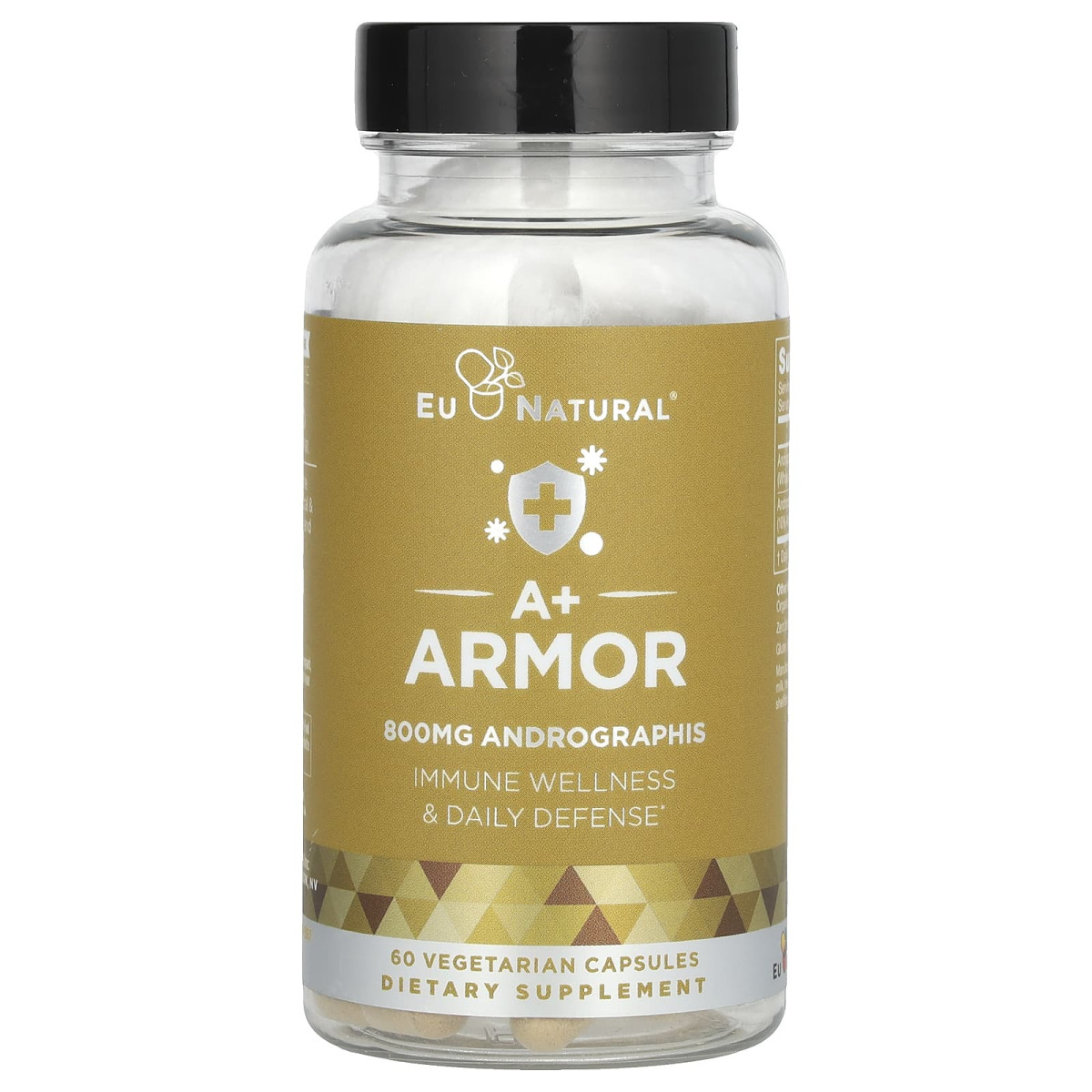 Eu Natural, A+Armor, 800 мг, 60 вегетаріанських капсул (400 мг в 1 капсулі)