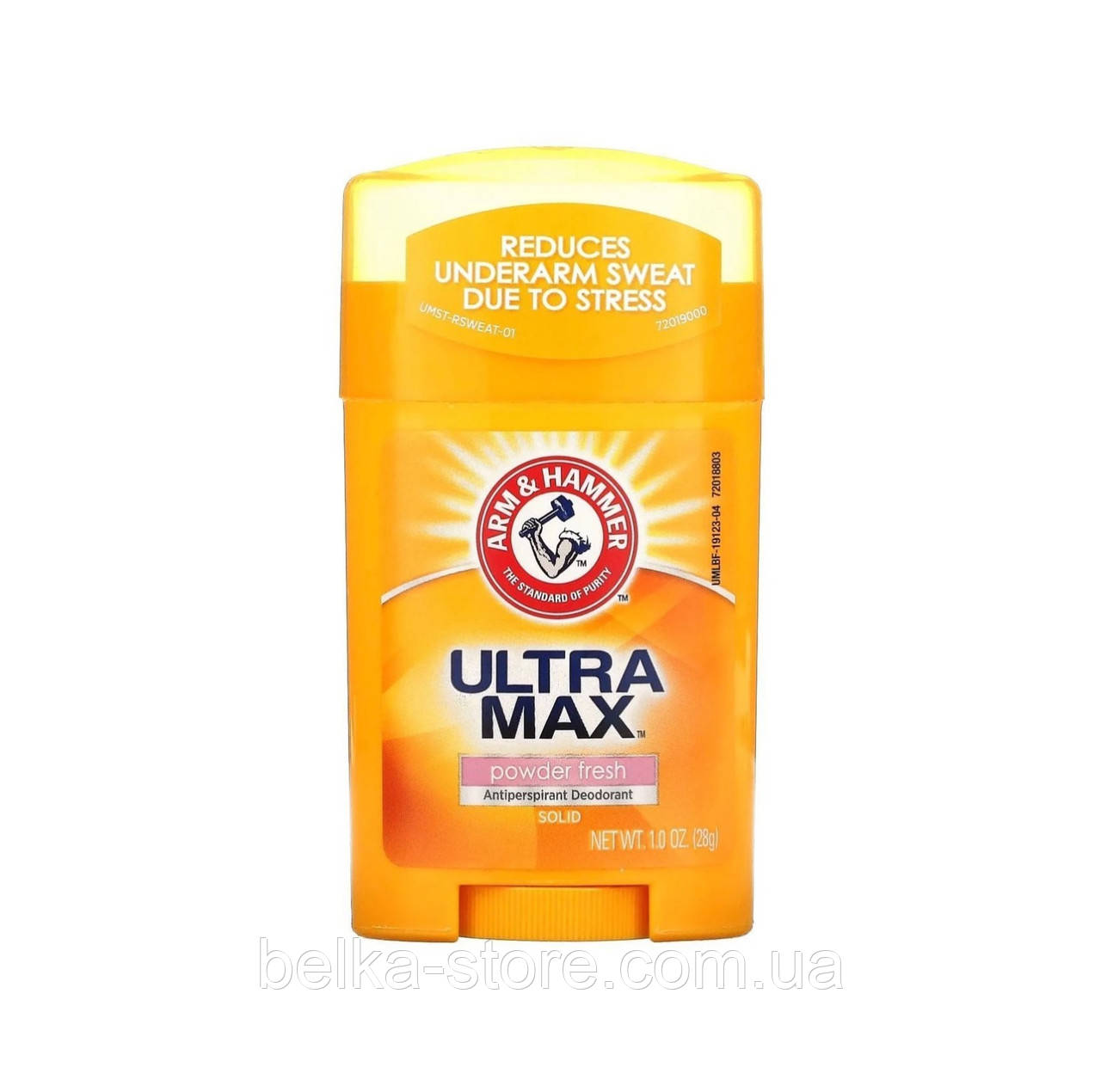 Твердий дезодорант-антиперспірант Arm & Hammer Ultra Max Powder Fresh, 28 г, фото 1