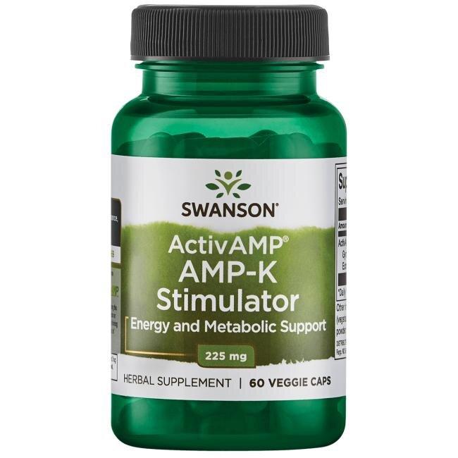 Стимулятор ActivAMP AMP-K, ActivAMP AMP-K Stimulator, Swanson, 225 мг, 60 капсул