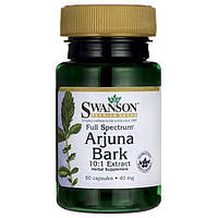 Кора Арджуна (10: 1), Full Spectrum Arjuna Bark (10: 1), Swanson, 40 мг, 60 капсул