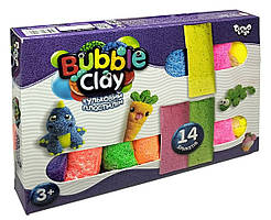 Кульковий пластилін «BUBBLE CLAY», 14 кольорів (BBC-05-01U)