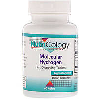Молекулярний водень, швидкорозчинні таблетки, Molecular Hydrogen, Fast-Dissolving Tablets, Nutricology, 60 таблеток