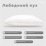 Подушка "ТЕП" ЛЕБЕДИНИЙ ПУХ (тік) 70*70 см, фото 3